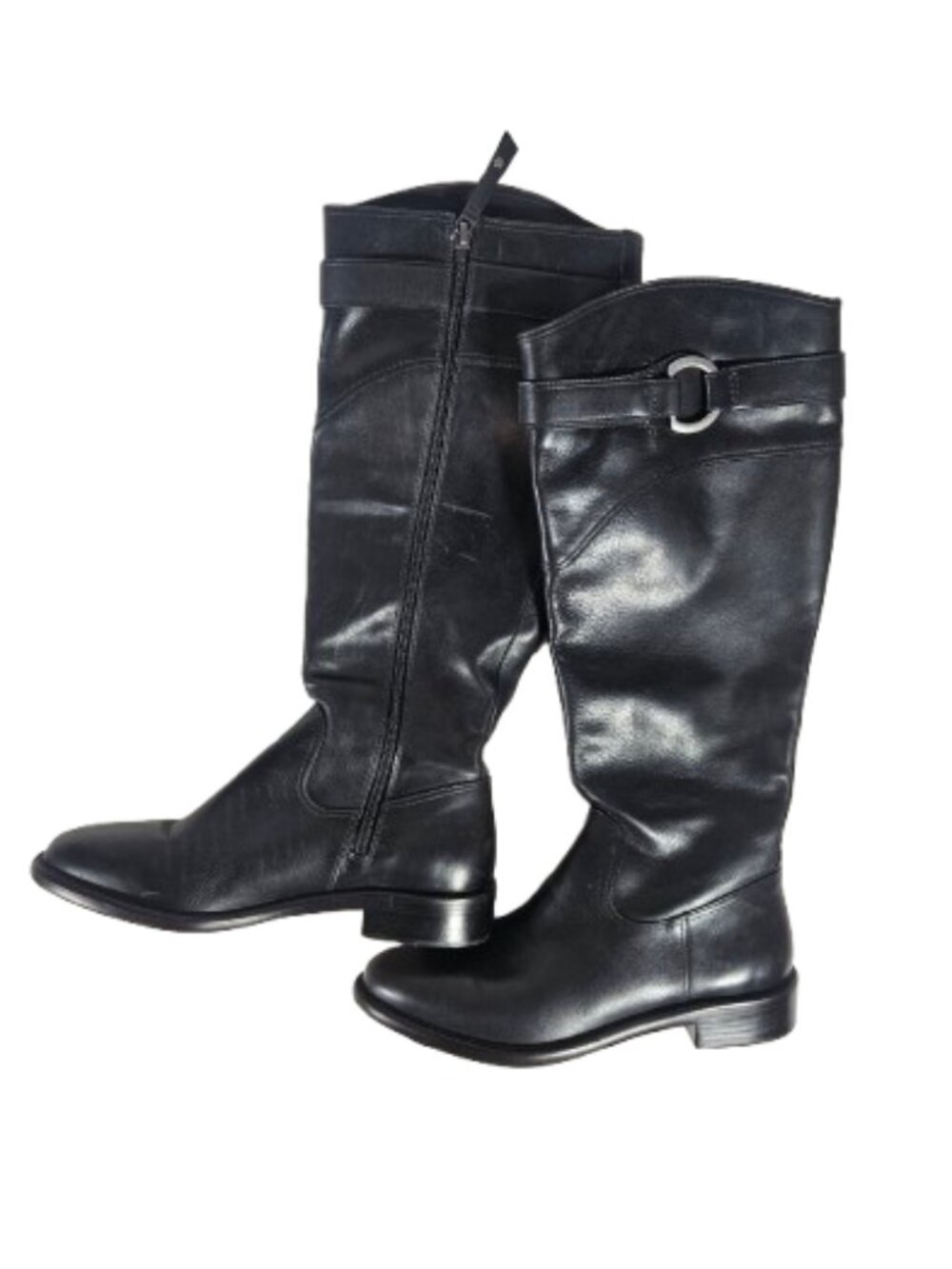 H.S. Trask Black Knee Boots Women's Size 7 Leather